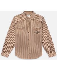 FRAME - Ritz Striped Pajama Shirt - Lyst