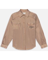 FRAME - Ritz Striped Pajama Shirt - Lyst