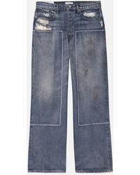 FRAME - Extra Wide Leg Jean Patched - Lyst