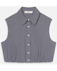 FRAME - The Check Top - Lyst