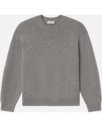 FRAME - Suede Patch Sweater - Lyst