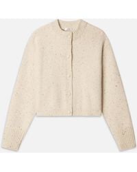FRAME - The Cashmere Fleck Cardi - Lyst
