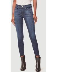 FRAME Le Skinny De Jeanne Raw Stagger - Blue