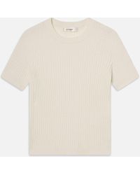 FRAME - The Fine Cable Tee - Lyst
