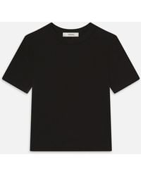 FRAME - The Rib Baby Tee - Lyst