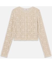 FRAME - The Crochet Cardi - Lyst