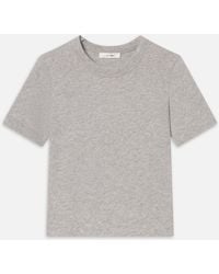 FRAME - The Heather Boxy Tee - Lyst