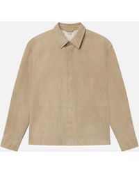 FRAME - Suede Shirt - Lyst