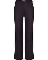 FRAME - The Leather Reboot Crop - Lyst