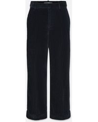 FRAME - Cropped Relaxed Corduroy Trouser - Lyst