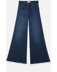 FRAME - Le Palazzo Crop Raw Fray - Lyst