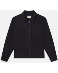 FRAME - Double Face Zip Shirt Jacket - Lyst