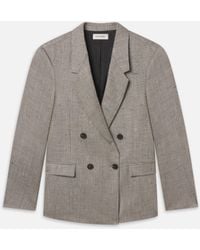 FRAME - Retro Double Breasted Blazer - Lyst