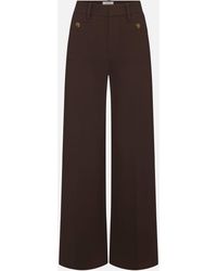FRAME - The Slim Palazzo Trouser - Lyst
