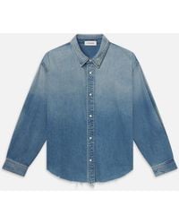 FRAME - Relaxed Denim Shirt - Lyst
