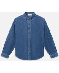 FRAME - Classic Denim Shirt - Lyst