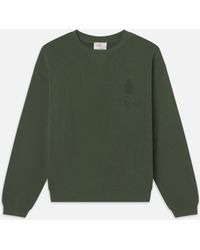 FRAME - Ritz Tonal Logo Crewneck - Lyst