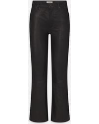 FRAME - The Leather Reboot Crop - Lyst