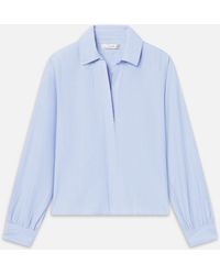 FRAME - The Striped Popover Top - Lyst