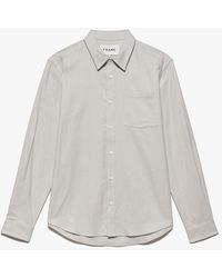 FRAME - Brushed Cotton Shirt - Lyst