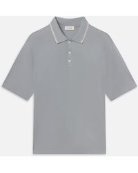 FRAME - Light Pique Polo - Lyst