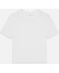 FRAME - The Rib Baby Tee - Lyst