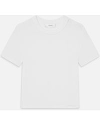 FRAME - The Rib Baby Tee - Lyst