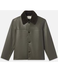 FRAME - Shearling Jacket - Lyst