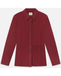 FRAME - The Suede Shirt - Lyst