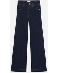 FRAME - The Seamed Wide Trouser - Lyst