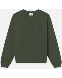 FRAME - Ritz Tonal Logo Crewneck - Lyst