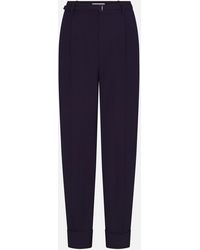 FRAME - The Cuffed Pleated Trouser - Lyst