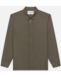 FRAME - Brushed Flannel Shirt - Lyst