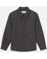 FRAME - Tweed Overshirt - Lyst