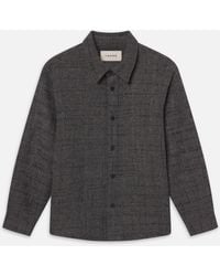 FRAME - Tweed Overshirt - Lyst