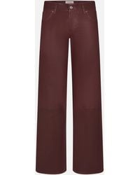 FRAME - Le Slim Palazzo Leather - Lyst
