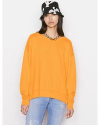 FRAME Side Slit Sweatshirt - Orange