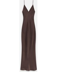 FRAME - The Textured Satin Dress - Lyst