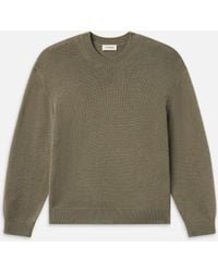 FRAME - Suede Patch Sweater - Lyst