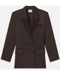 FRAME - Double-breasted Slim Blazer - Lyst