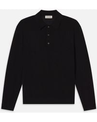 FRAME - Superfine Polo Sweater - Lyst