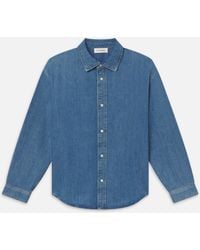 FRAME The Classic Denim Shirt in Blue | Lyst