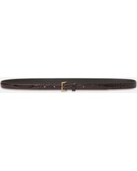 FRAME - The Petite Square Buckle Belt - Lyst