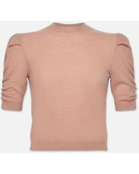 FRAME - Ruched Sleeve Cashmere Sweater - Lyst