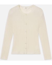 FRAME - The Silk Cashmere Cardi - Lyst