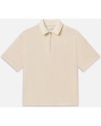 FRAME - Zip Polo Shirt - Lyst