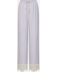 FRAME - The Stripe Lace Lounge Pant - Lyst