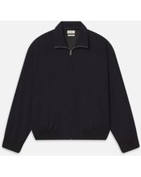 FRAME - Wool Zip Blouson - Lyst