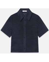 FRAME - The Denim Lattice Shirt - Lyst