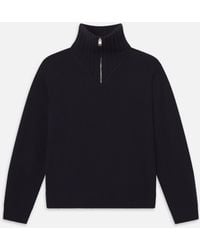 FRAME - Half Zip Sweater - Lyst